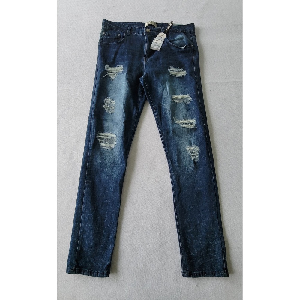 Trestles Supply Co. Mens Stretch Jeans  Size (2) 36x32 Dark Blue‎